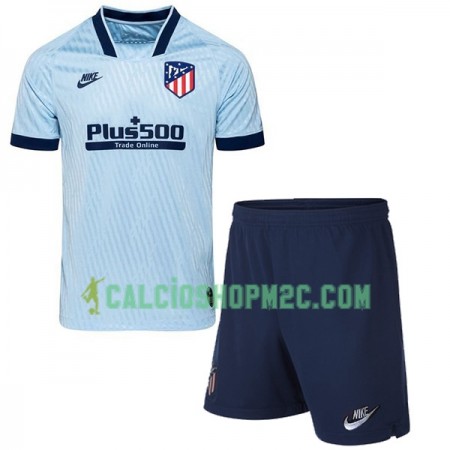 Atlético Madrid Bambino Maglia Terza 2019/2020 Manica Corta (+ Pantaloncini)
